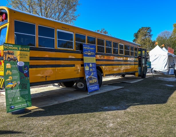 Blue Bird Displays Propane School Bus at Science Festival