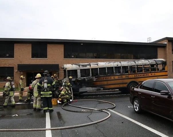 New Jersey School Bus Catches Fire, No One Hurt