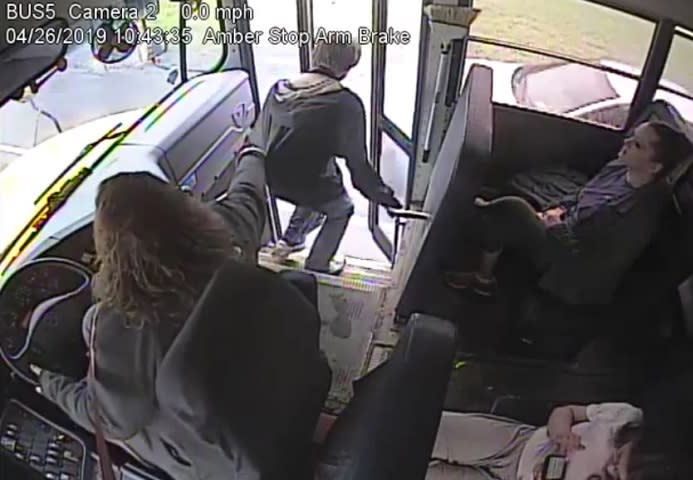 Video Shows N.Y. School Bus Driver Saving Student From Passing Car
