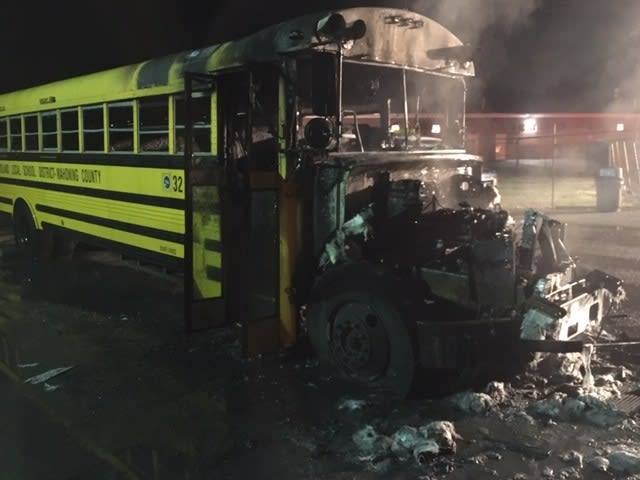 Ohio School Bus Catches Fire, No One Hurt