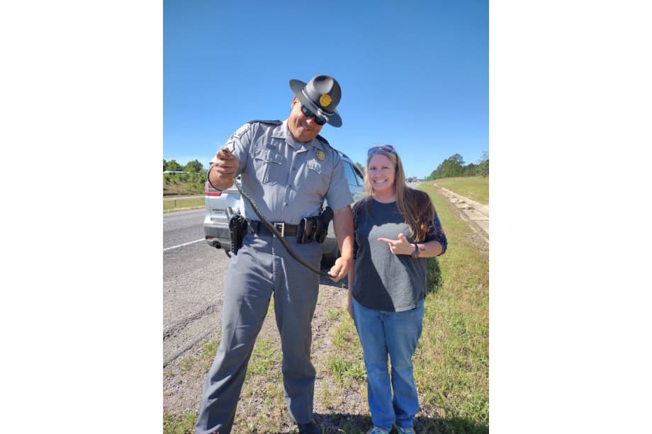 SC Trooper Helps Motorist by Pulling Snake from Car