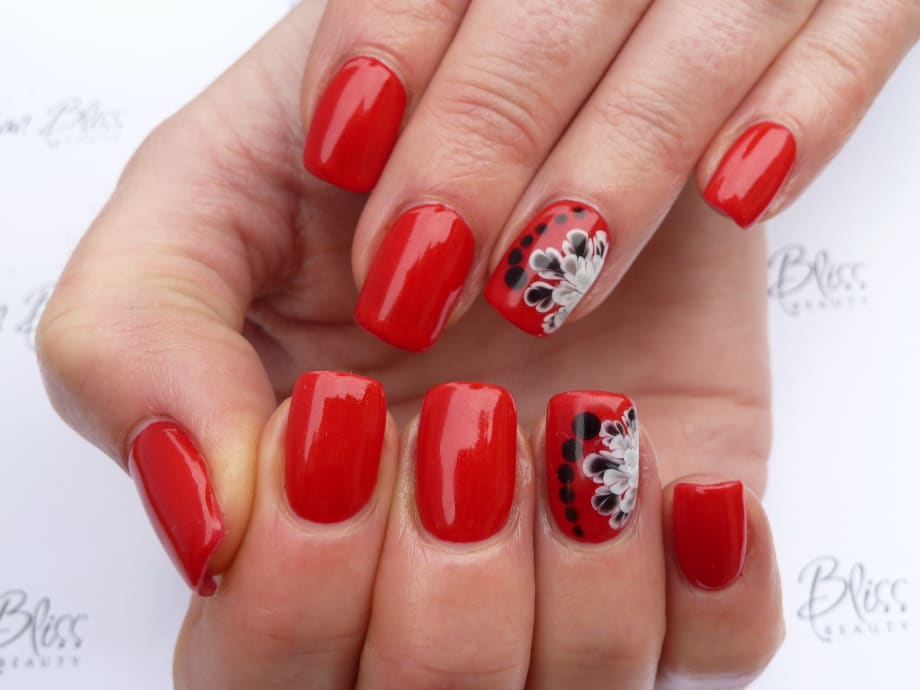 Japanese Flower Nail Art Tutorial
