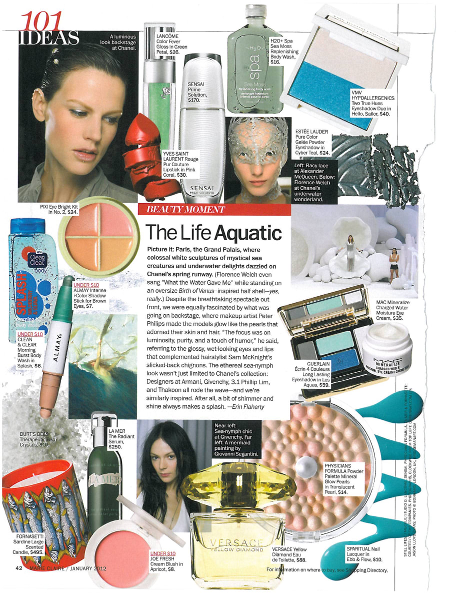 Aquatic Nails Seen on Runways