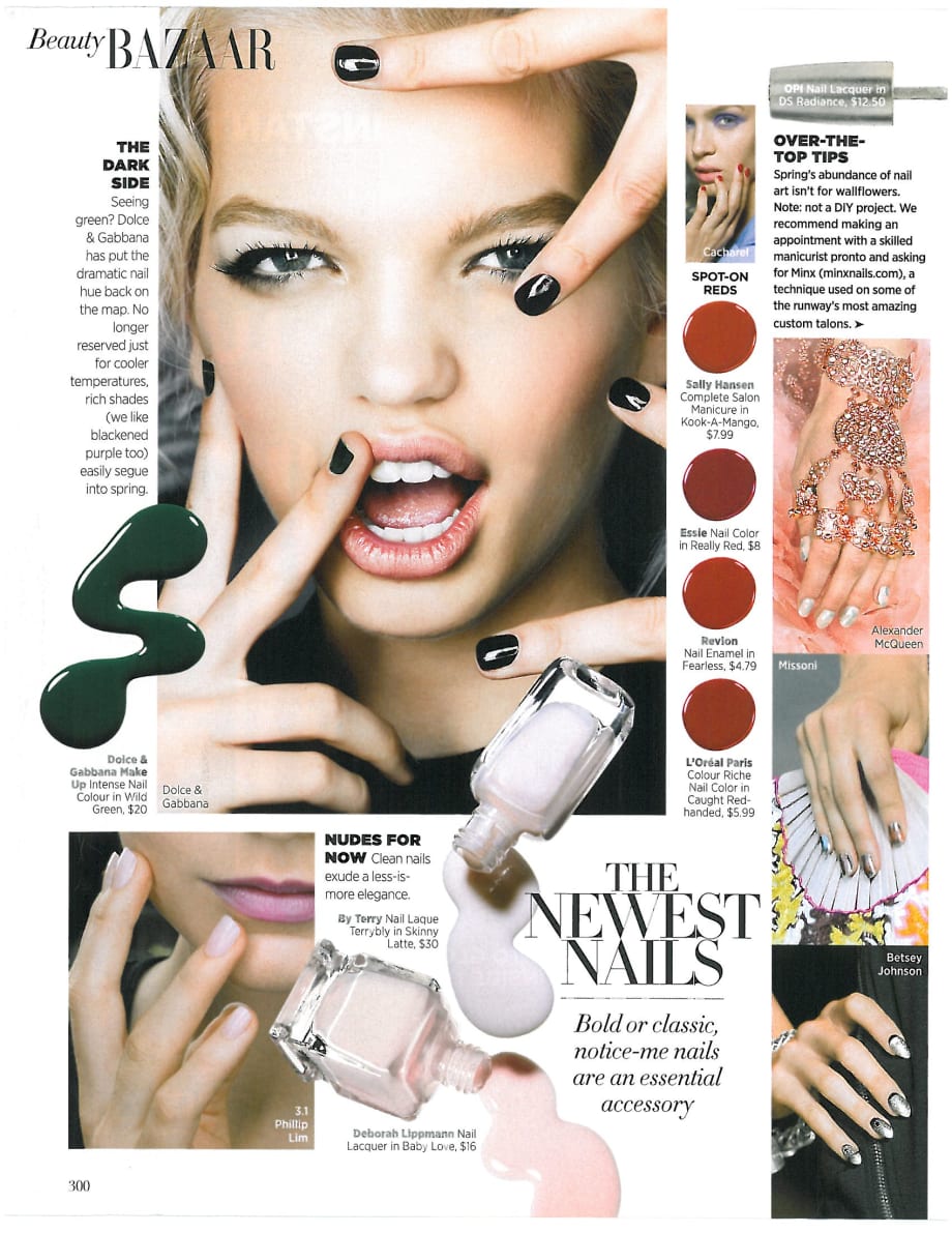Spring Nail Trends from Harper's Bazaar