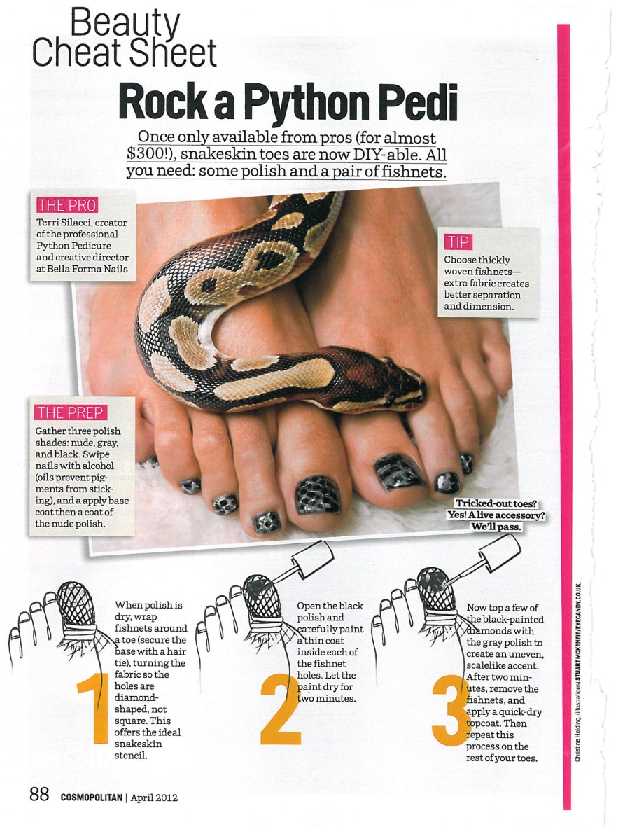 The DIY Snakeskin Mani