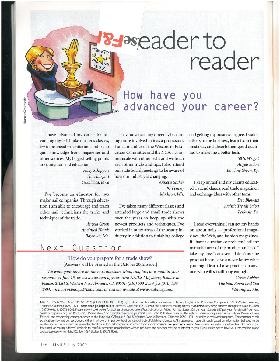 Reader to Reader: How Have You Advanced Your Career?