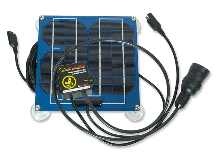 Solar Charger Keeps Batteries Topped Off 
