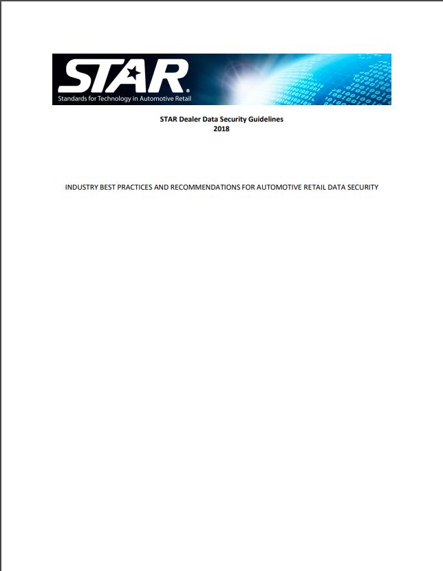 STAR Releases 2018 Dealer Data Security Guidelines