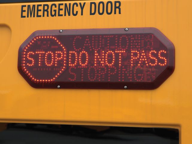 Lighted Warning Signs Approved for Use on Michigan School Buses