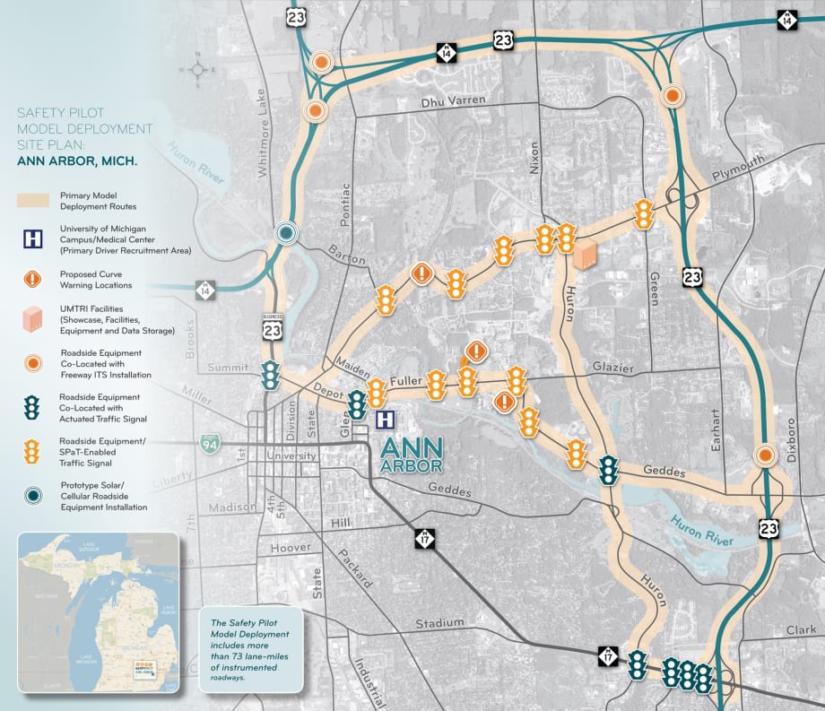 U.S. DOT and UMTRI Launch Connected Vehicle Safety Pilot Program