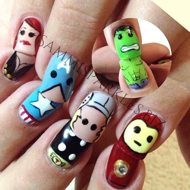 Comic-Con Nails: Comic Book Nail Art for Heroes and Villains