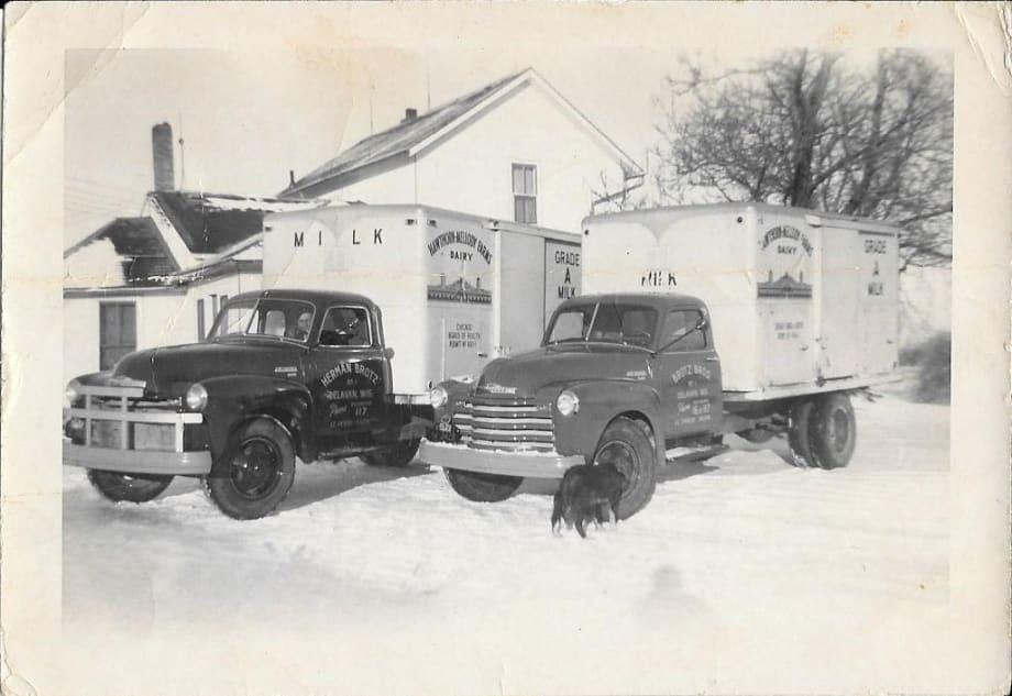 Time Capsule: Circa 1950s Milk Trucks