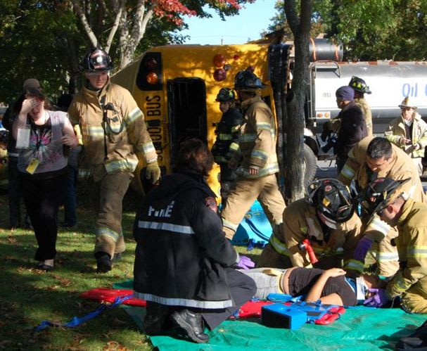 DATTCO donates school bus for emergency drill