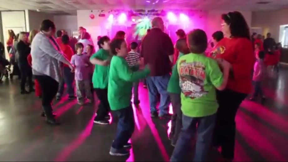 School bus drivers hold Valentine’s dance for special-needs students