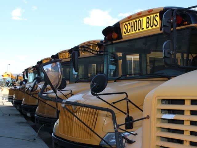 School bus drivers walk off job to protest wages, working conditions