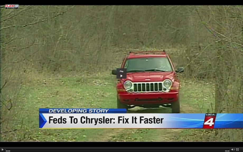 Video: DOT Pressures Chrysler to Hasten Jeep Recall
