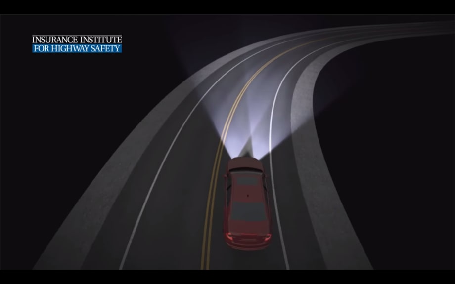 Video: Study Highlights Safety Benefits of Adaptive Headlights