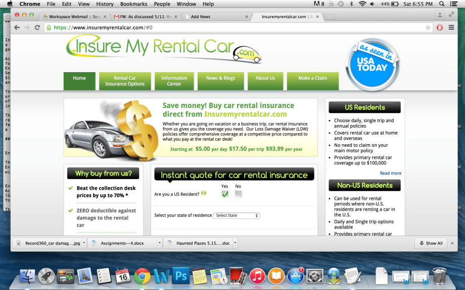 Third-Party Website Offers LDW and CDW