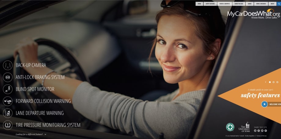Safety Council's Website Explains Auto Safety Tech