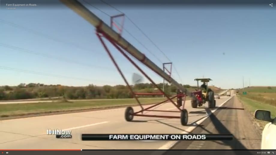 Video Tip: Sharing the Road With Farm Equipment