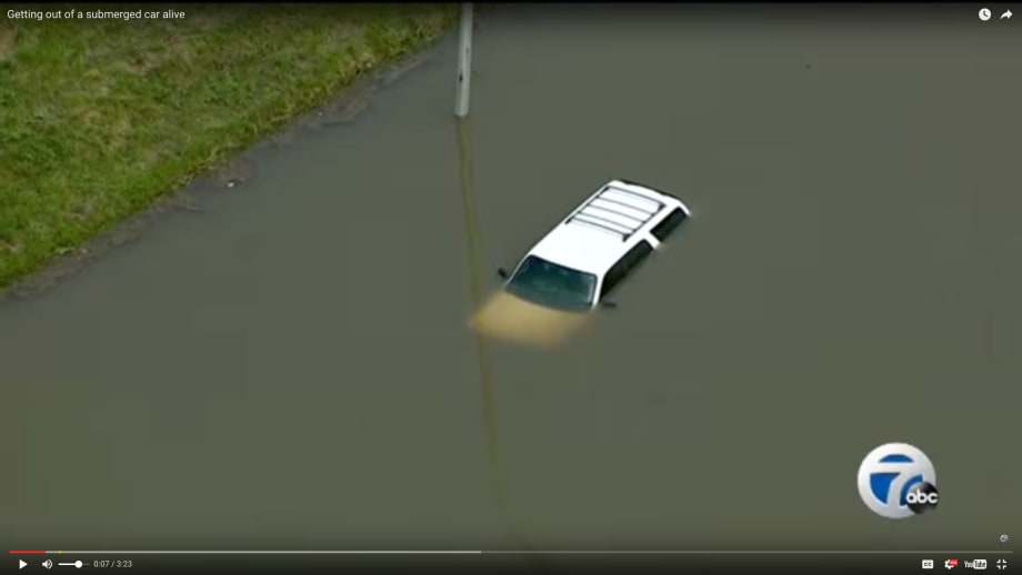 Video Safety Tip: Escaping a Submerged Vehicle