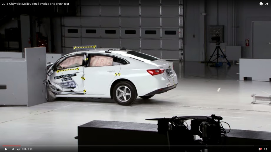 Watch Chevrolet Malibu Capture Top IIHS Award