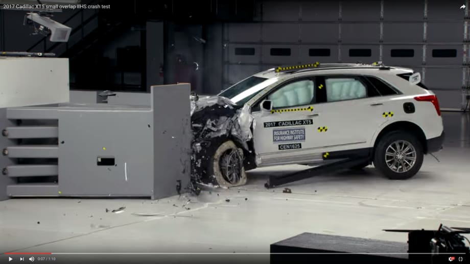 Cadillac XT5 Captures Leading Safety Award