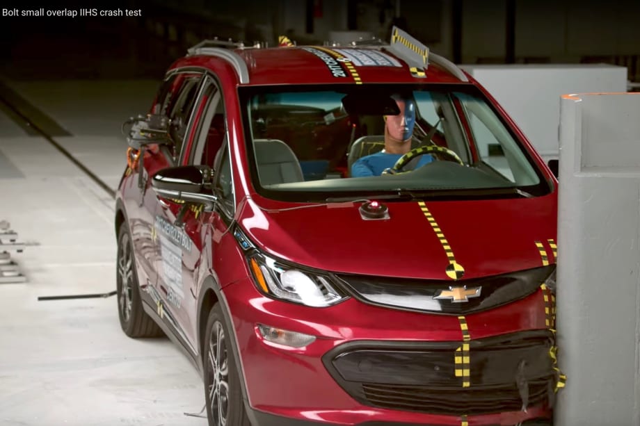 Chevrolet Bolt EV Named IIHS Top Safety Pick