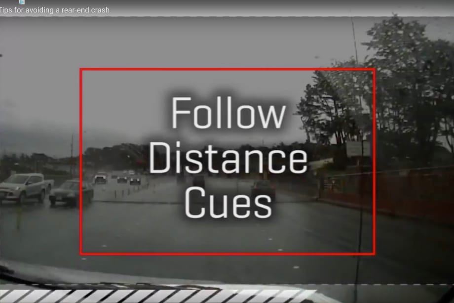 Safety Tip: Avoiding a Rear-End Crash