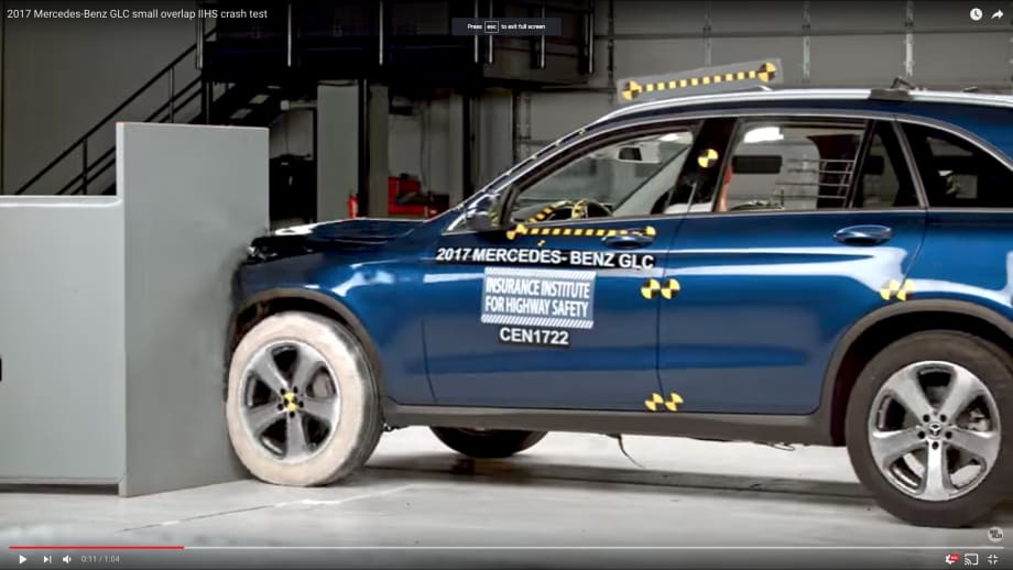 Mercedes-Benz GLC Earns Top Safety Pick+