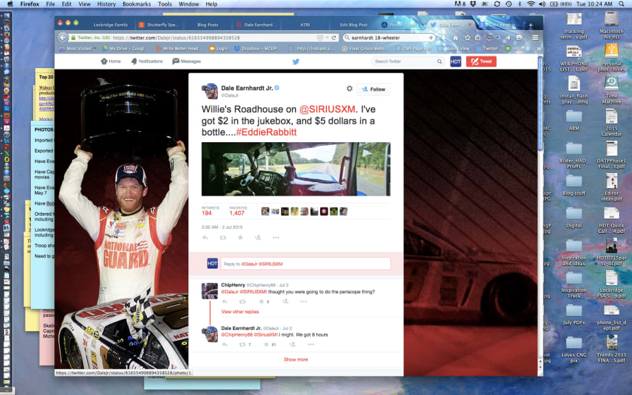 Dale Earnhardt Jr. Hitches a Ride in 18-Wheeler