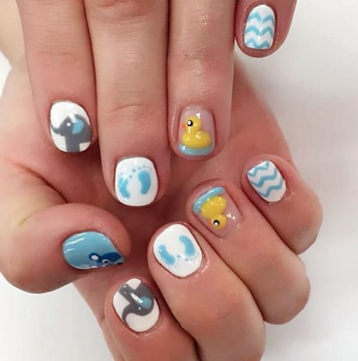 It's a Boy! It's a Girl! Nail Art for Moms-to-Be