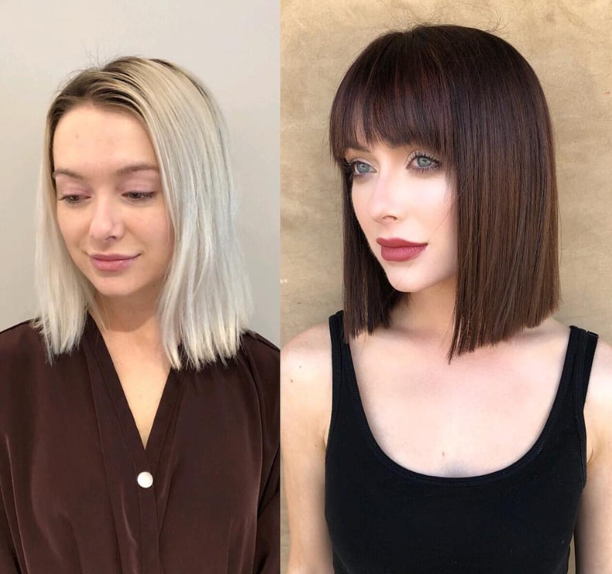 Falling for This Rich Mahogany Hair Color Makeover