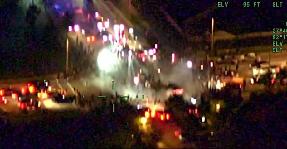 Florida Sheriff’s Helicopter Helps Troopers Arrest Sideshow Drivers