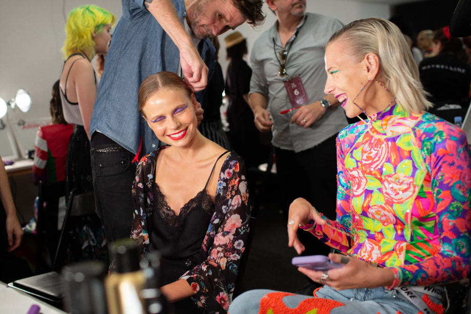 NYFW: Sleek, Wet Looks, Blonde Bobs and Natural Texture from ARROJO for Discount Universe