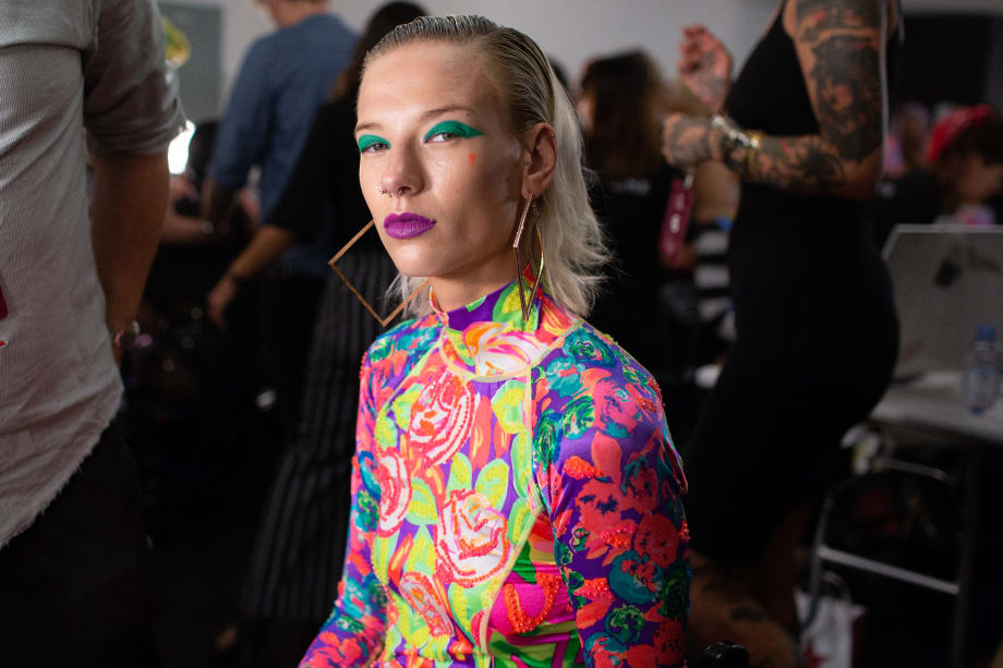 NYFW: Sleek, Wet Looks, Blonde Bobs and Natural Texture from ARROJO for Discount Universe