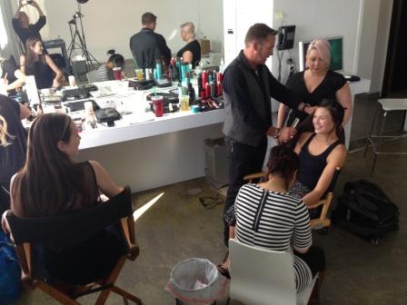 Behind the Scenes: Trying Tri-Texture on Sexy Hair Photo Shoot