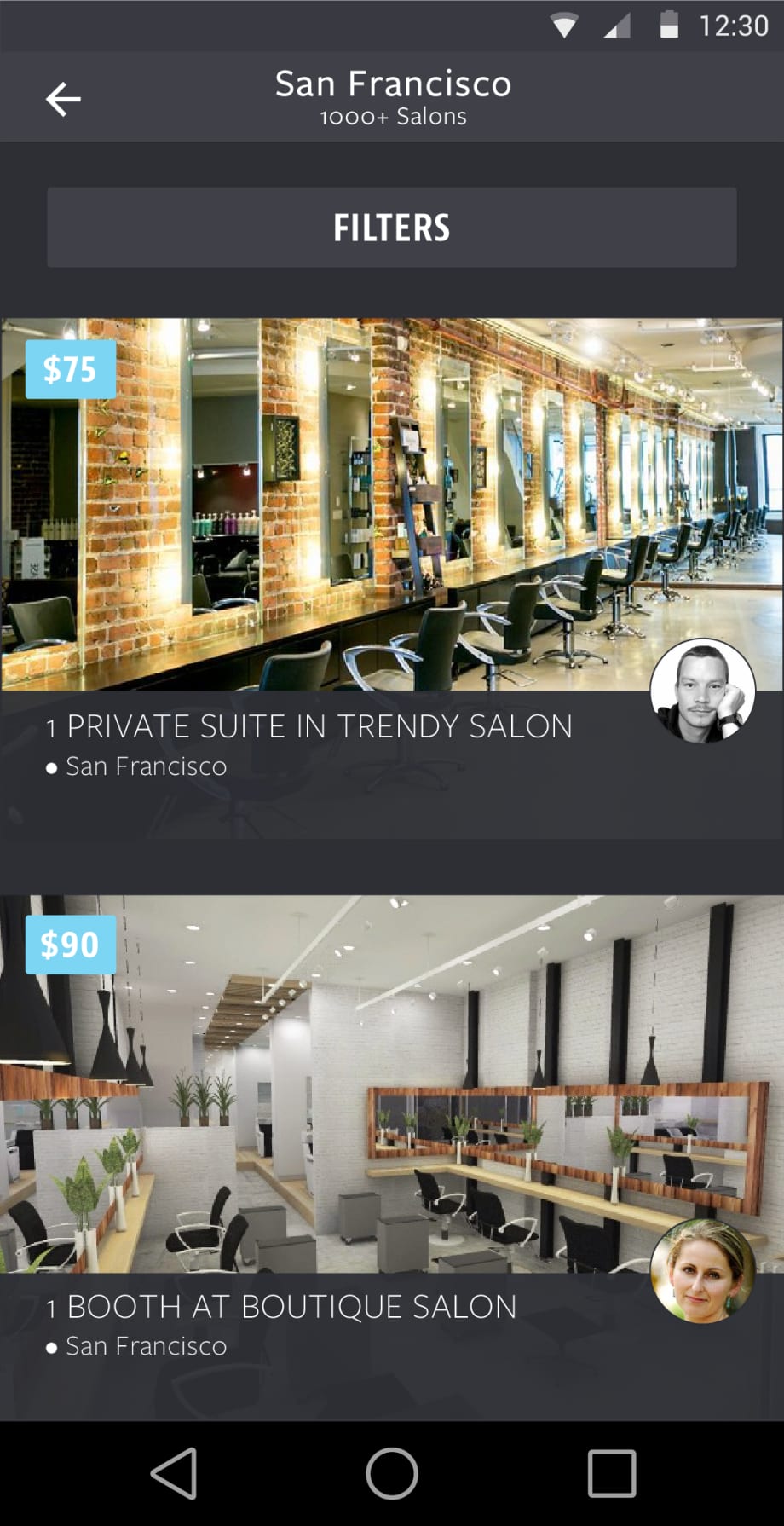 ShearShare On-Demand Salon Space Rental App