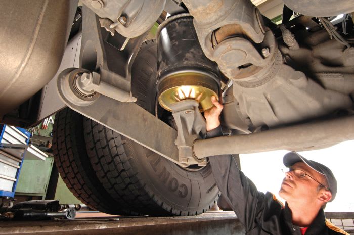 Maintaining Air Springs and Shock Absorbers