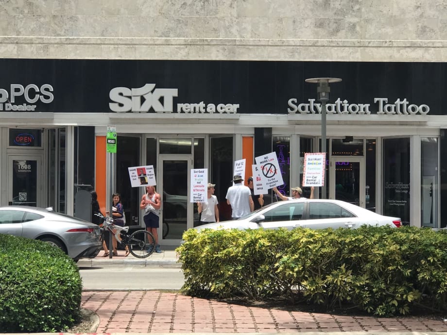Former Sixt Franchisees Protest in South Florida