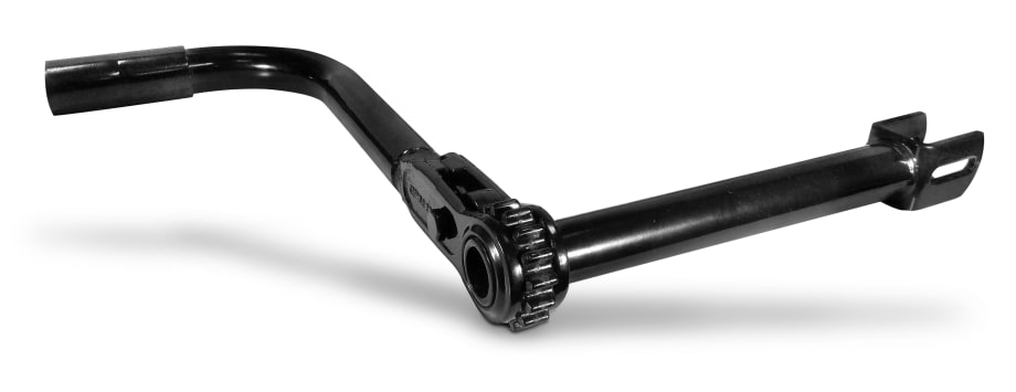 Ratcheting landing-gear handle: Best thing since canned beer?