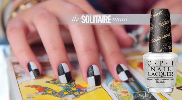 OPI Bond Girls: Solitaire Nail Design Tutorial