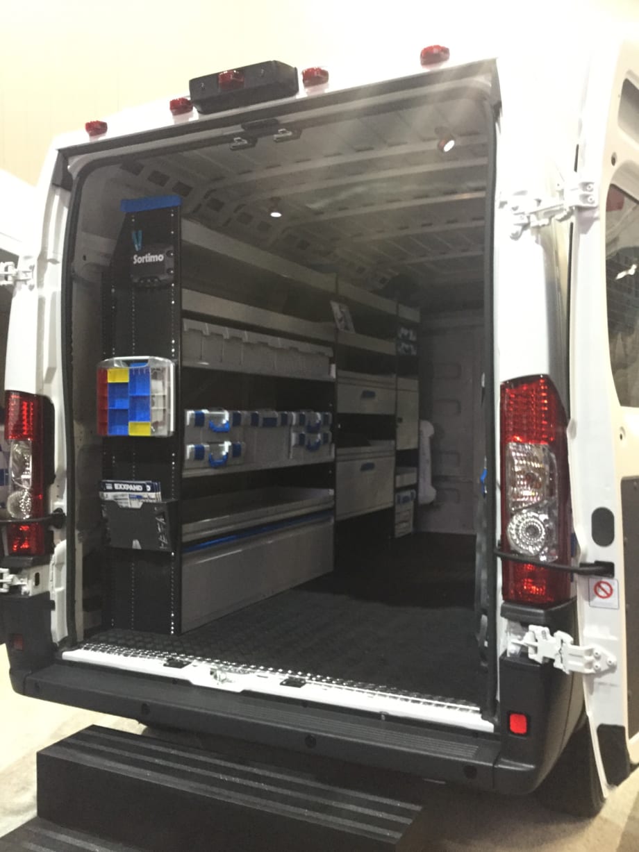 Sortimo Van Partition, Shelving Lineup Expanded