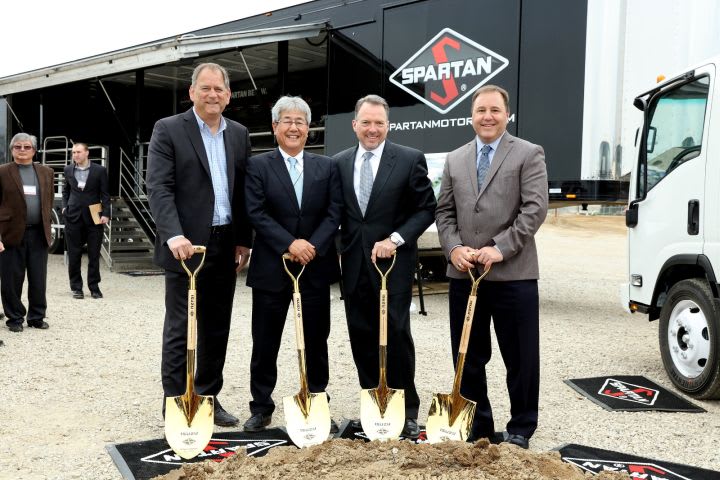 Spartan Motors Breaks Ground on Isuzu Truck Plant