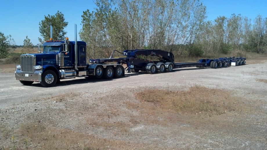 75-Ton 9-Axle Lowboy Hauls More, Saves Money for Equipment Dealer