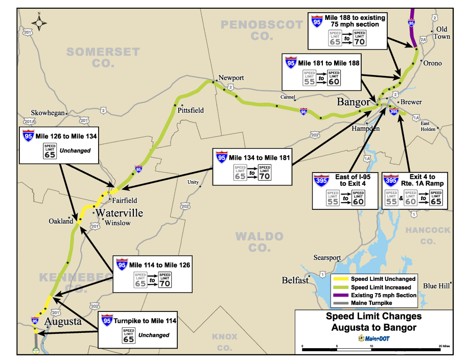 Maine Speed Limits Moving Higher, Minnesota Studying Higher Limits