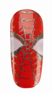 Spider-Man Mask Nail Art