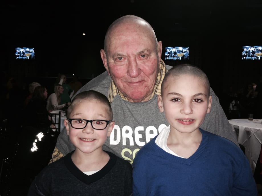 President of Spornette Shaves Head for St. Baldrick's Foundation