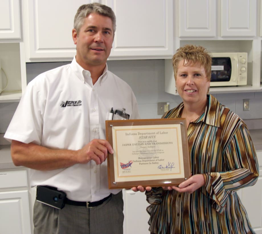 Jasper's Crawford County Remanufacturing Facility Earns VPP Star Safety Certification