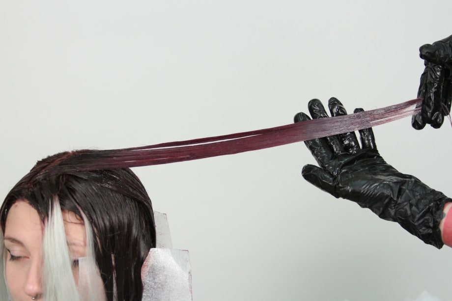 HOW-TO: Smokey Lavender Hair Color with Face-Framing Silver Accent & Root Shadow